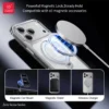Xundd für iPhone 17 Pro Max Hülle für iPhone 17/17 Pro Transparente Hülle mit 360° ° Rotierende magnetische Ständerschale, passend für MagSafe 6