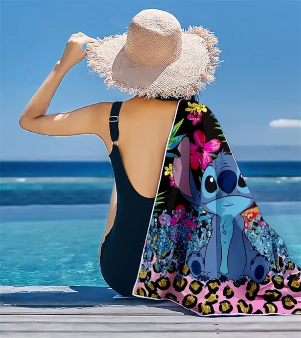 Stitch Handtuch Baumwolle 100 % Strand Reise Kinder Sauna Spa große Handtücher für Bad schnell trocknende Frauen Handtuchhandtücher 6