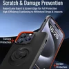 Stoßfeste Hülle für iPhone 17/16/15/14Plus/13/12/11Pro/Xs Max/XR Quick Mount Handyhülle mit Adapter für Garmin Fahrradhalter 4