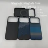 für iPhone 17 Pro Max/17 Pro/17 Air/17 Aramid Carbon Fiber 600d Hülle Ultradünne leichte Hülle kompatibel mit MagSafe