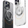 360 ° Rotation Ring Ständer Magnetische Hülle für iPhone 13 14 15 16 17 Pro Max 16E Matte Militär stoßfeste Rüstungsabdeckung für Magsafe