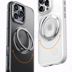 360 °   Rotation Ring Ständer Magnetische Hülle für iPhone 13 14 15 16 17 Pro Max 16E Matte Militär stoßfeste Rüstungsabdeckung für Magsafe