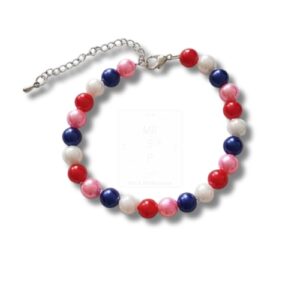 Verspieltes Perlenarmband in kräftigen Farben