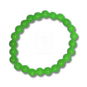 Leuchtperlenarmband in kräftigem Grün – Handgefertigt