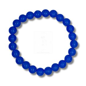 Royalblaues Leuchtperlenarmband – Exklusives Schmuckstück