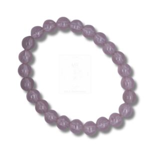 Roséfarbenes Leuchtperlenarmband – Handgefertigte Eleganz