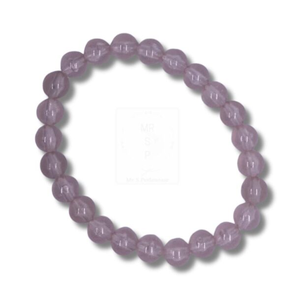 Roséfarbenes Leuchtperlenarmband – Handgefertigte Eleganz