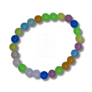 Buntes Leuchtperlenarmband – Farbenfrohe Handarbeit
