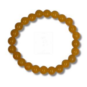 Gelbes Leuchtperlenarmband – Strahlende Handarbeit