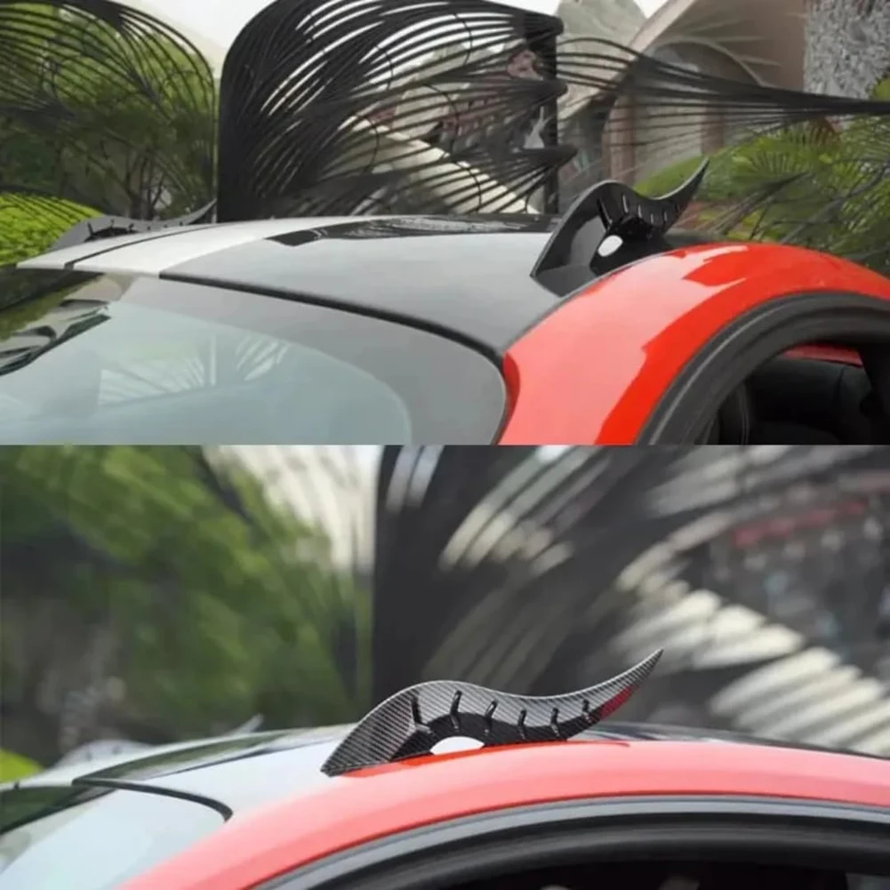 2PCS Drachen Horn Auto Dach Dekoration Drachen Horn Geformt Auto Außen Dekoration für Lkw Limousine RV Halloween Dekoration 3