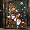 Weihnachten Schneemann Hirsch Santa Claus Glas Fenster Aufkleber Für Neue Jahr Dekoration Wandbild Zimmer Home Decor Elektrostatische Wand Aufkleber 4