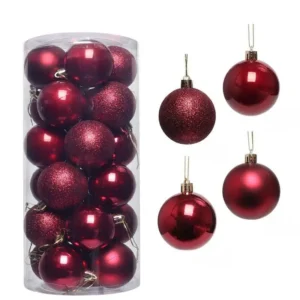 Bunte Weihnachtskugeln, Ornamente, frohe Weihnachtsdekorationen für Zuhause, 2025, Weihnachtsbaum, hängender Anhänger, Urlaub, Party, DIY-Geschenk