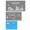 Weihnachten Fenster Aufkleber Set Santa Elch Schneeflocke Glas Cling Aufkleber Weihnachten Dekor 5