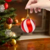 42 Stück 6 cm Weihnachtskugel-Ornamente, Weihnachtsbaumschmuck, Festival-Anhänger, Behänge, Partydekorationen für den Weihnachtsbaum 3