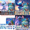 Kawaii Anime Figuren Blind Box Weihnachtsgeschenk Junge Mädchen Spielzeug Stich Weihnachten Adventskalender Box Zubehör Lilo & Stitch Modell Puppe 1
