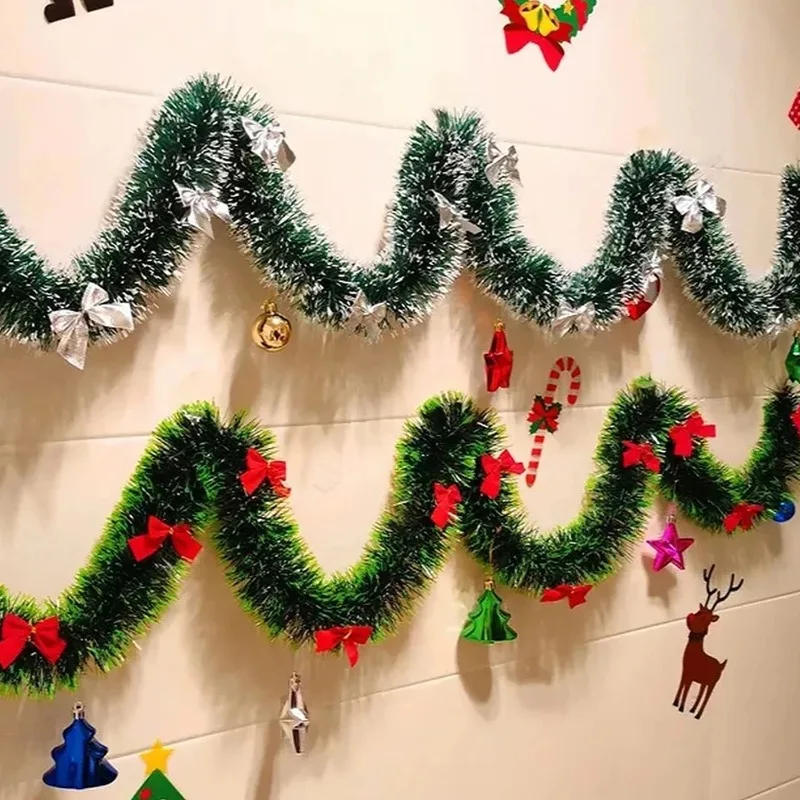 Weihnachten Grün Zuckerrohr Lametta Bänder Simulierte Madde Hochzeit Party Atmosphäre Dekoration Kranz Weihnachten Baum DIY Hängende Ornamente 2