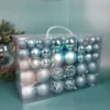 100PCS Langlebige Kunststoff Weihnachten Ball Set 8cm 20 Farben Weihnachten Baum Kugeln Suspensable Weihnachten Ornament Ball Szene liefert 4