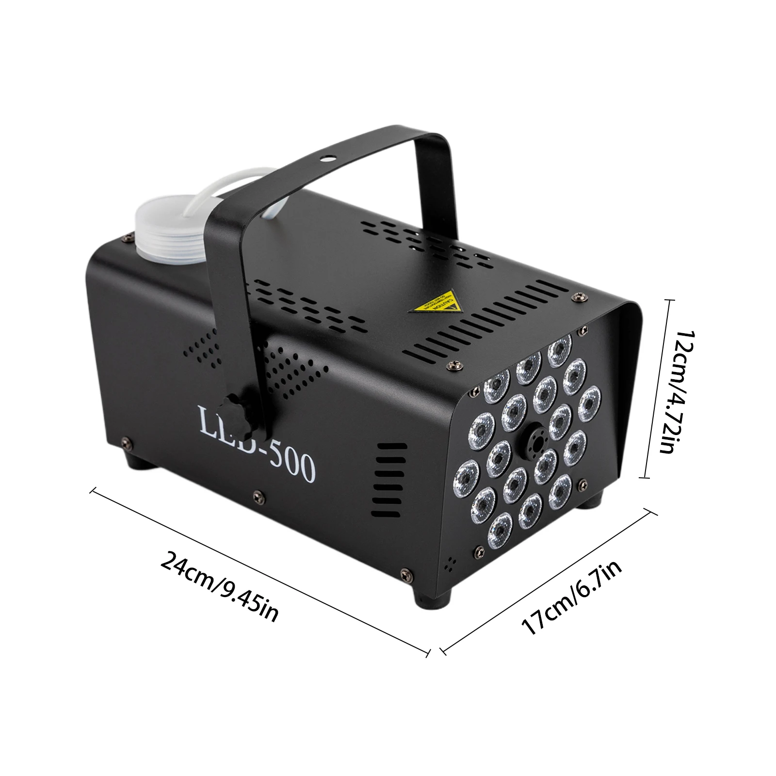 500 W Weihnachtsnebel-Rauchmaschine mit kabelloser Fernbedienung, buntes LED-Licht für Halloween-Hochzeitsfeiern, KTV, DJ, Bühne 4