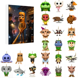 2025 24 Stück italienischer Brainrot Adventskalender Tung Tung Sahur Tralalelo Tralala Weihnachten Countdown Adventskalender Geschenk