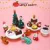 Zakka Figuren Weihnachten Janpese Kreative Exquisite Matte Weihnachten Harz Kleine Dekoration Schwan Puff Ukulele Schlitten Sofa Rentier