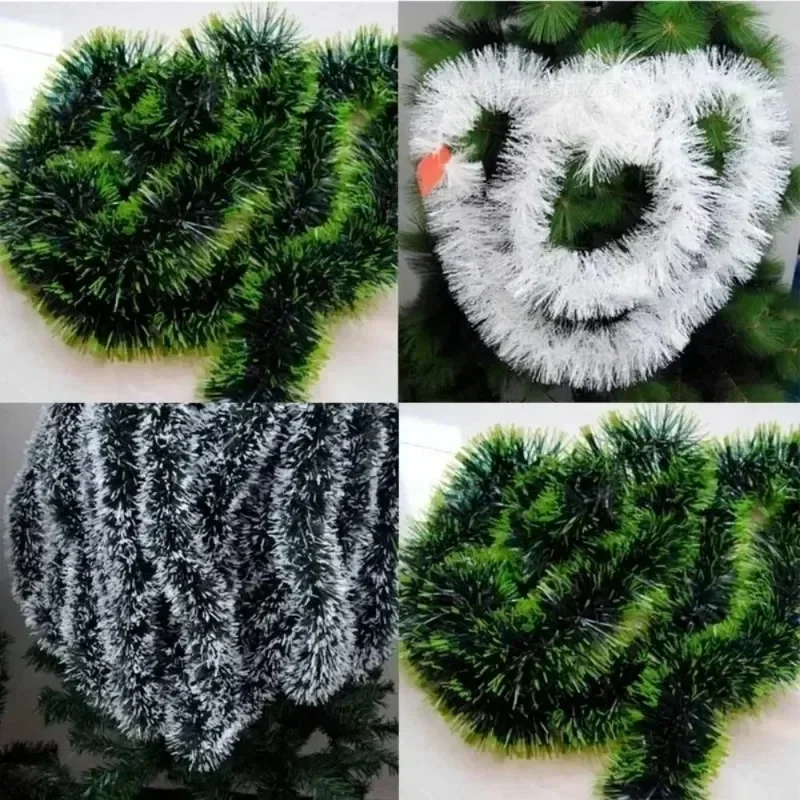 Weihnachten Grüne Zuckerrohr Bänder Girlande DIY Weihnachten Baum Ornament Lametta Bänder Kranz Hängen Pendent Home Party Dekoration Lieferungen 5