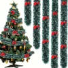 Weihnachten Lametta Bänder Girlande Grün Zuckerrohr Kranz Weihnachten Baum Hängen Anhänger Ornamente Hochzeit Hause Dekorationen Lieferungen 3