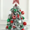 56 Teile/schachtel Weihnachten Ball Donut Cane Candy Tannenzapfen Ornament Rot Weiß Grün Weihnachten Baum Anhänger Weihnachten Neue Jahr Decor Navidad 3