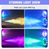 U'King 700W Nebelmaschine Drahtlose Fernbedienung Effekt Fogger 3in1 LED RGB Bühnenlicht Nebelmaschine DJ Disco Party Halloween 3