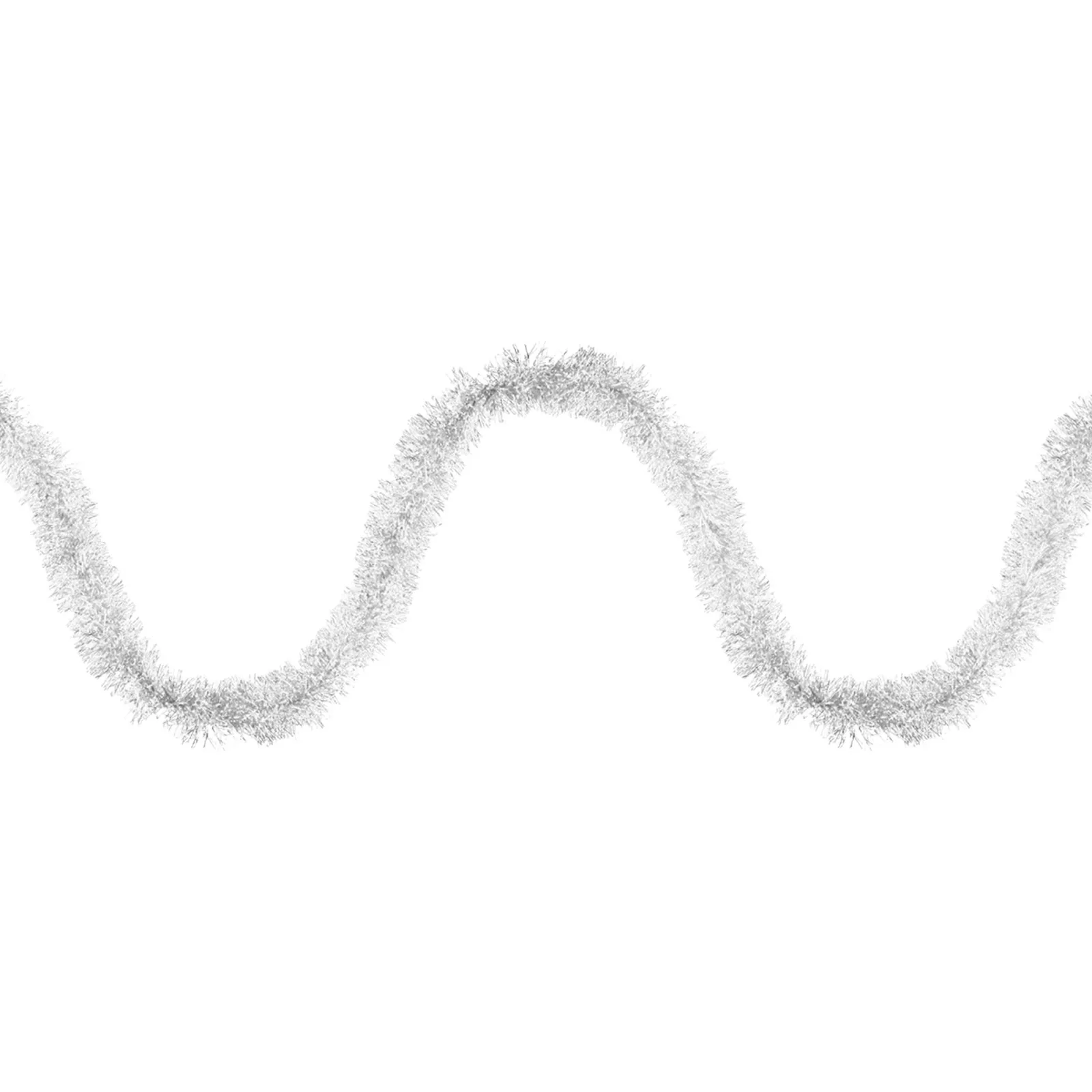 Weihnachts-Lametta-Girlande, bunte metallische Twist-Girlande, silberne Weihnachtsgirlande für Urlaubsparty im Innen- und Außenbereich 6