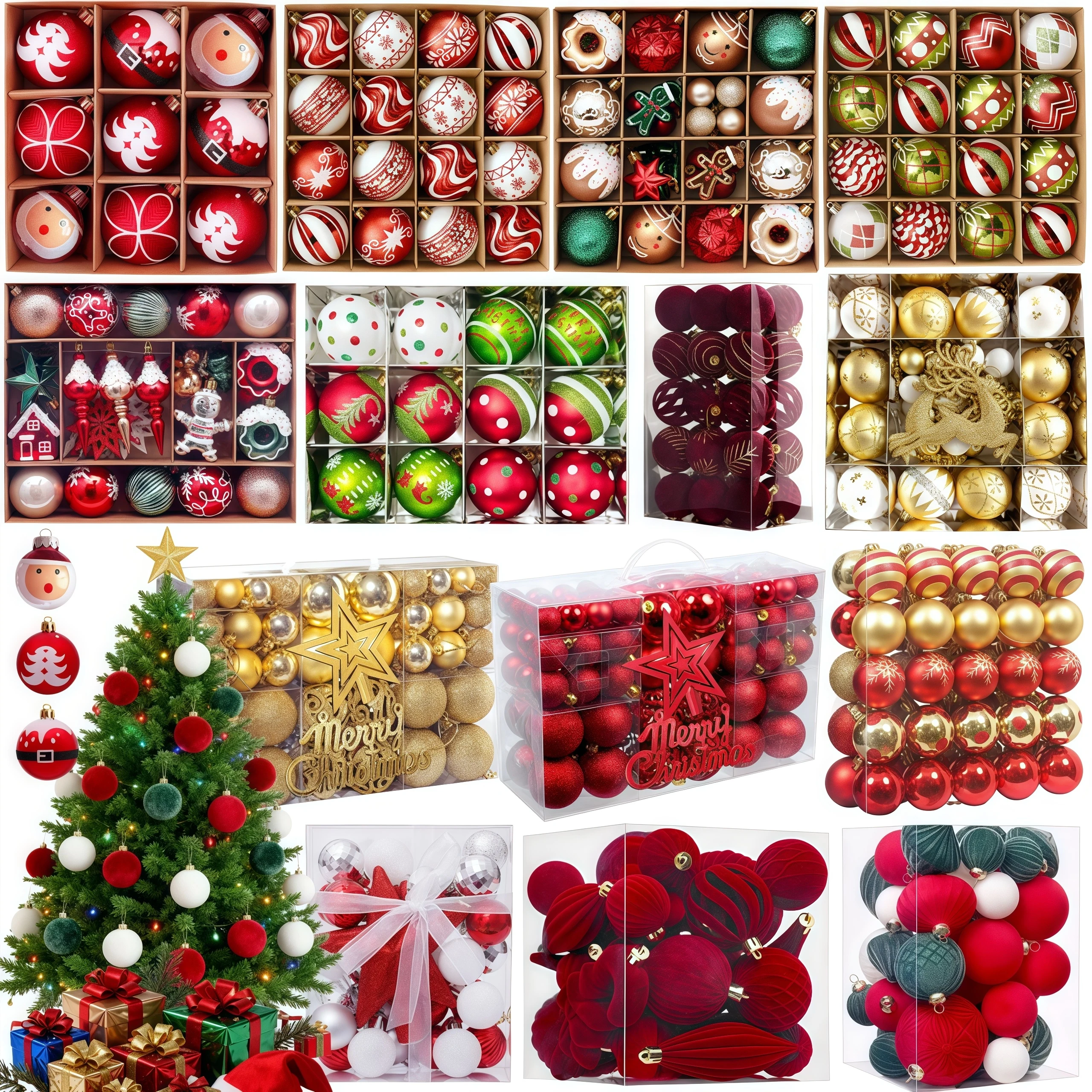 Weihnachtskugeln Weihnachtsbaumschmuck Weihnachten hängende Baumanhänger Home Party Weihnachtsbaum Dekor Neujahr Geschenke Dekoration