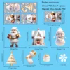 Weihnachten Schneemann Schneeflocke Weihnachtsmann Wandaufkleber Neujahr Glas Fenster Dekoration Wandbild Zimmer Home Decor Elektrostatische Aufkleber 2