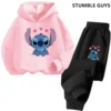 Aloha Stitch Sweatshirt Hoodies Mode Pullover Anime Hoody Cartoons Mädchen Junge Kinder Langarm Freizeitkleidung Stitch Trucksuit 2