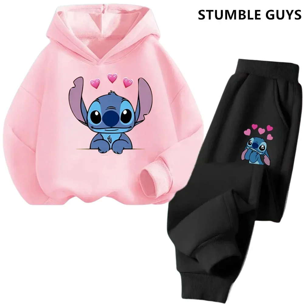 Aloha Stitch Sweatshirt Hoodies Mode Pullover Anime Hoody Cartoons Mädchen Junge Kinder Langarm Freizeitkleidung Stitch Trucksuit 2