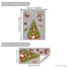 Weihnachts-Fensteraufkleber, 2 Blatt, doppelseitig, mit Weihnachtsmann-Schneeflocken, Schneemänner für saisonale Fensterdekoration 5