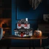 Haunted House Bausteine Spielzeug Monster Hut Modell Blöcke Heimdekoration mit LED-Licht, Halloween-Geschenke für Jungen und Mädchen 2