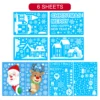 Weihnachten Fenster Aufkleber Set Santa Elch Schneeflocke Glas Cling Aufkleber Weihnachten Dekor 4