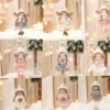 Weihnachtsdekorationen, handgefertigt, Puppenanhänger, Engel, Mädchen, Baum, hängende Ornamente, Weihnachtsanhänger, Geschenk, Spielzeug, Neujahrszubehör