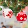 42 Stück 6 cm Weihnachtskugel-Ornamente aus Kunststoff, Weihnachtsschmuck, Festival-Anhängerbehänge für Weihnachtsbaum, Urlaub, Hochzeit, Party 6