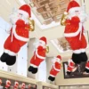 Frohe Weihnachten Hängen Santa Claus Klettern Seil Puppe Anhänger Weihnachten Baum Ornament Weihnachten Dekorationen Anhänger