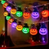 Kürbis-Lichterkette für Ostern, Halloween, Weihnachten, Raumdekoration, RGB-Lichterkette, Innenlampen, Außendekor-Lichter