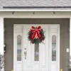 Weihnachts kranz für Haustür rot hängende Girlande Ornamente Weihnachts schmuck für Home Party Dekor 2024 Neujahr Navidad 3