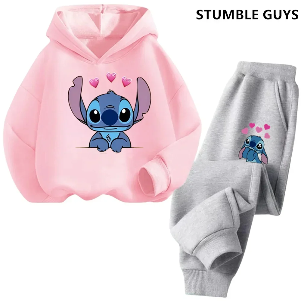 Aloha Stitch Sweatshirt Hoodies Mode Pullover Anime Hoody Cartoons Mädchen Junge Kinder Langarm Freizeitkleidung Stitch Trucksuit 3