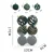 6pcs flocking balls