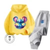 Stich Cartoon erschwing lichen Langarm Hoodie für Kinder Party tragen Spaß Stil fröhliche Atmosphäre lebhaften Frühling Herbst Sport Hoodie Set 6