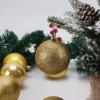 8/10CM Gold Weihnachten Ball Dekoration Weihnachten Baum Anhänger Ornamente für Wohnkultur Navidad Neue Jahr Party liefert Zubehör 5