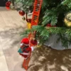 Elektrische Kletterleiter Weihnachtsmann Musikpuppe Weihnachtsschmuck Dekoration für Zuhause Weihnachtsbaum Hängedekoration Neujahrsgeschenk