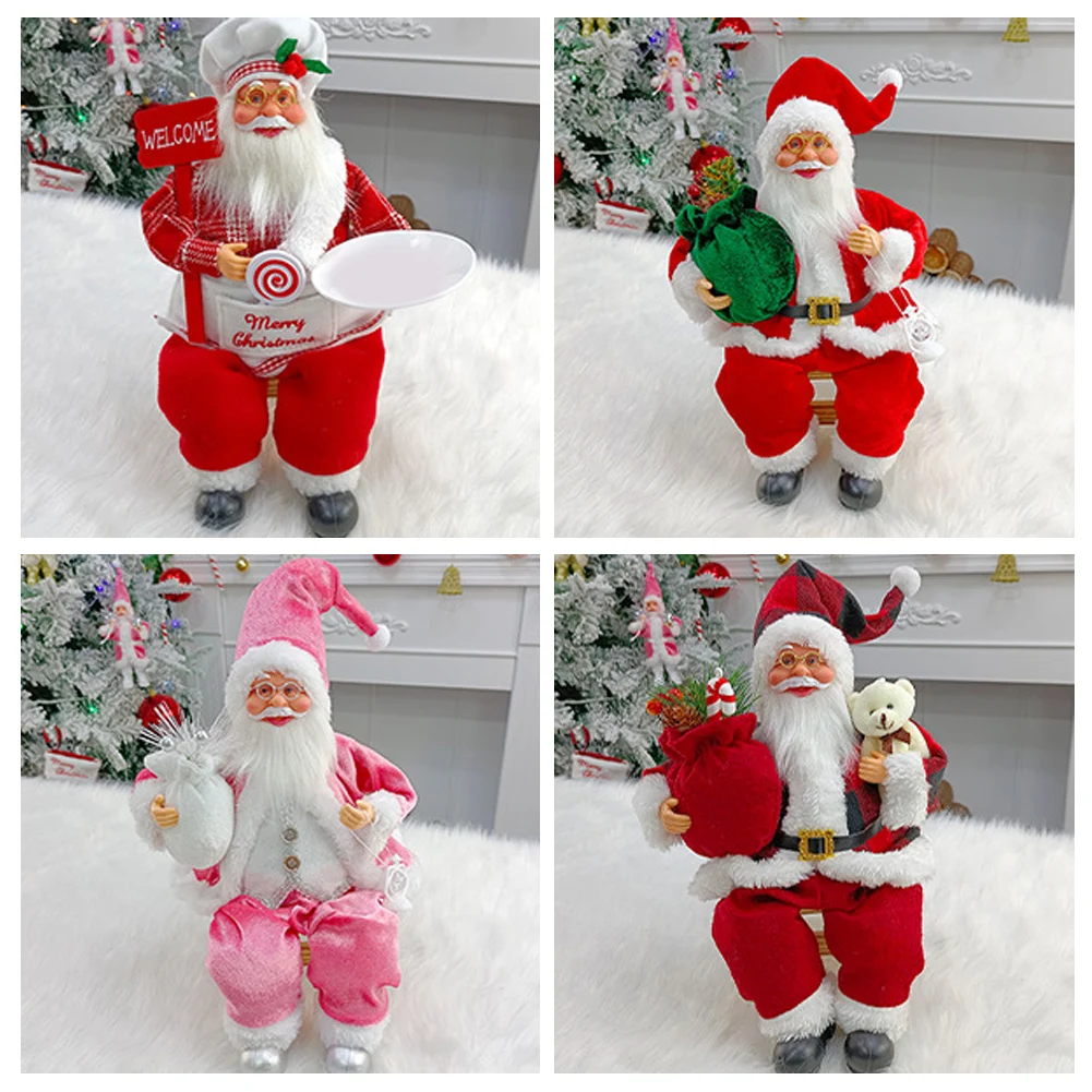 Weihnachtsbaumschmuck für Zuhause, Höhe 35 cm, Weihnachtsmann-Puppe, Kindergeschenke, Fensterschmuck, Navidad, Neujahr 2024 6