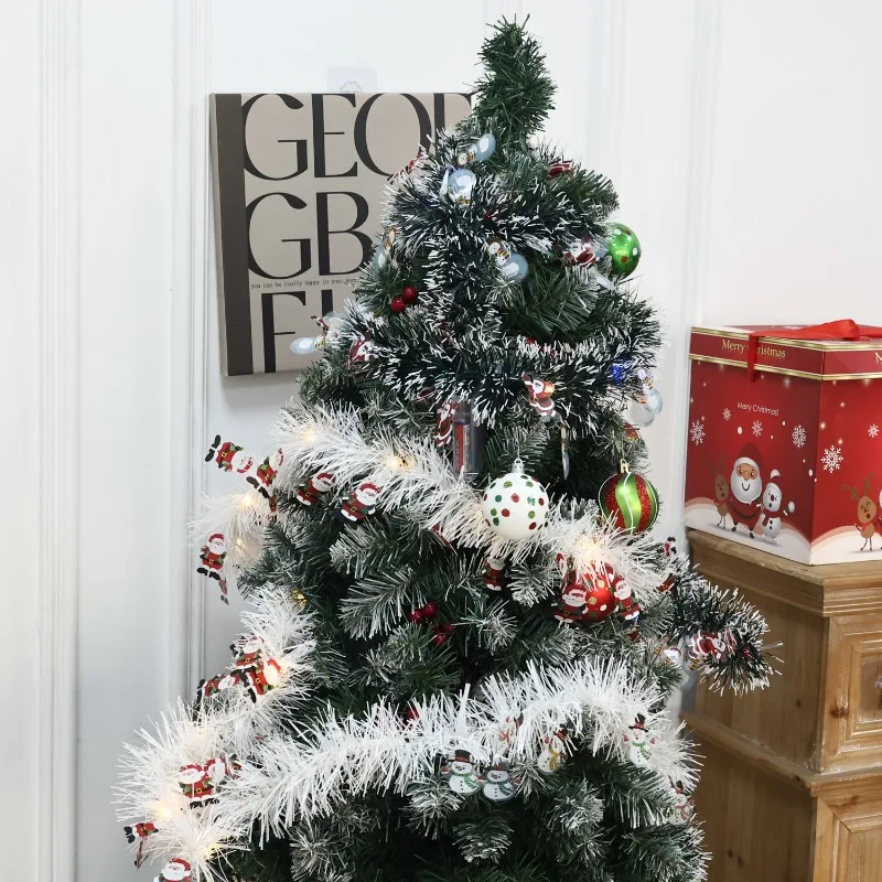 10/2 m Weihnachten Band Girlande Licht String Grün Weiß Cane Lametta Bänder Weihnachten Baum Hängen Pendent Kranz Dekor nachtlicht 5