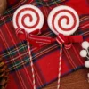 Weihnachten Lutscher Ornamente Kunststoff Glitzer Candy Cane Weihnachtsbaum Hängen Anhänger Home Party Festival Neujahr Dekore Geschenke 6