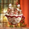 Acryl Kaffeetasse Ornament 2D Kunst Schlüsselanhänger Anhänger Weihnachten Schnee Haus Anhänger Dekoration Weihnachtsbaum Anhänger Dekoration 3